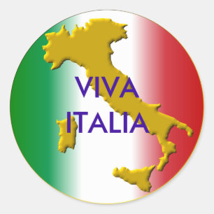 Sticker Rond viva italia