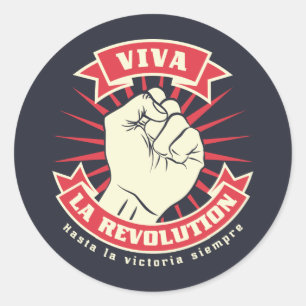 Sticker Rond Viva La Révolution