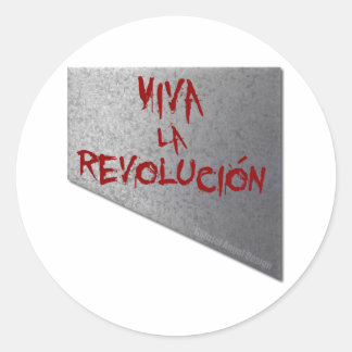 Sticker Rond Viva la Révolution Guillotine