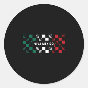 Sticker Rond Viva Mexico Garçon fille enfants Indépendance mexi