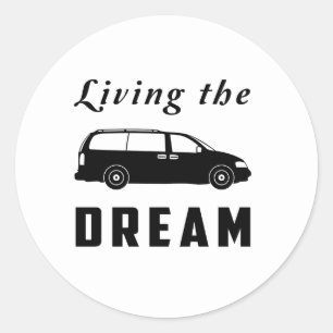 Sticker Rond Vivant le rêve
