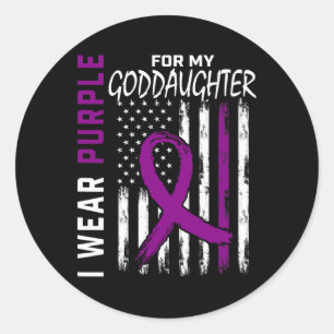 Sticker Rond Vive Godgirl Pancréatique Cancer