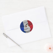 Sticker Rond Vive la France ! (Enveloppe)