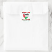 Sticker Rond Vive la Palestine (Sac)