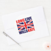 Sticker Rond Vive les volontés et Kate (Enveloppe)