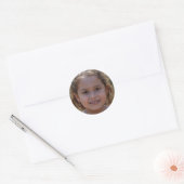 Sticker Rond Vivez avec gratitude (Enveloppe)