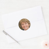Sticker Rond Vivez avec gratitude (Enveloppe)