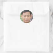 Sticker Rond Vivez avec l'intention (Sac)