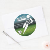 Sticker Rond Vivez la vie du football (Enveloppe)