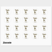 Sticker Rond Vizsla (Feuille)