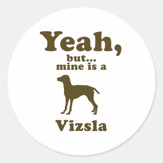 Sticker Rond Vizsla (Devant)