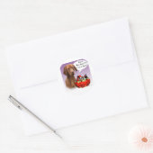 Sticker Rond Vizsla Halloween Candy (Enveloppe)