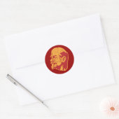 Sticker Rond vladimir lenin portrait ccp (Enveloppe)