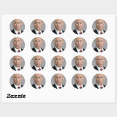 Sticker Rond Vladimir Poutine (Feuille)