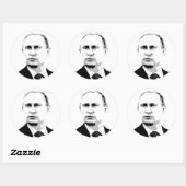 Sticker Rond Vladimir Poutine (Feuille)