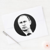 Sticker Rond Vladimir Poutine (Enveloppe)