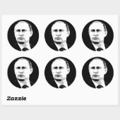 Sticker Rond Vladimir Poutine (Feuille)