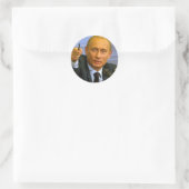 Sticker Rond Vladimir Poutine veut donner un biscuit à cet homm (Sac)