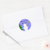 Sticker Rond Vœu sur une étoile (Enveloppe)