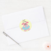 Sticker Rond Vœux de Pâques (Enveloppe)