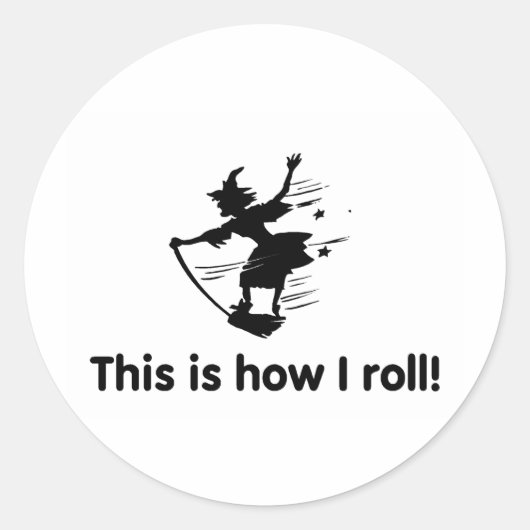 Sticker Rond Voici comment je fais rouler 2 (Devant)