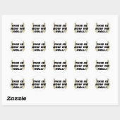 Sticker Rond Voici comment nous roulons (Feuille)