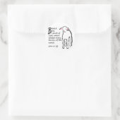 Sticker Rond Voici l'Agneau de Dieu (Sac)