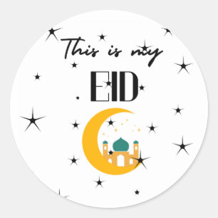 Sticker Rond Voici mon Aïd 2024