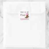 Sticker Rond Voici mon premier rodéo (Sac)