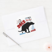 Sticker Rond Voici Mon Vote (Enveloppe)