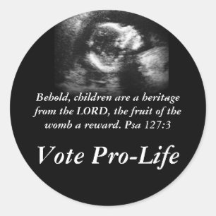 Sticker Rond Voici que les enfants sont un patrimoine