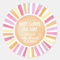 Voici vient le soleil fille baby shower soleil