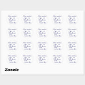 Sticker Rond Voilà À Quoi Ressemble Un Athée ! (Feuille)