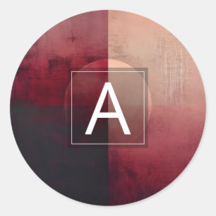 Sticker Rond Voile de Division Design Minimaliste
