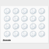 Sticker Rond Voile de naissance (Feuille)