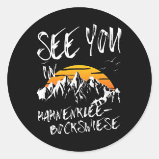 Sticker Rond Voir Dans Hahnenklee-bockswiese Mountains Vacatio