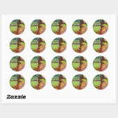 Sticker Rond Voir Malaya (Feuille)