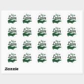 Sticker Rond Voir plus tard alligator (Feuille)