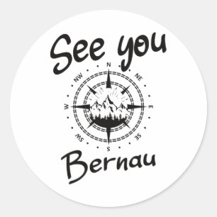 Sticker Rond Voir Vous Randonnée Bernau Allemagne Vacances Ski