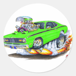 Sticker Rond Voiture 1970-74 de chaux de chiffon de Plymouth