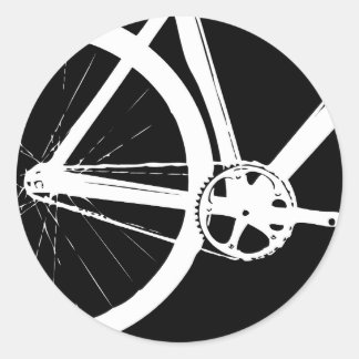 Sticker Rond Voiture blanche