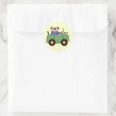 Sticker Rond Voiture Circus Clown (Sac)