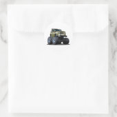 Sticker Rond Voiture de dessin (Sac)