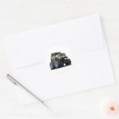 Sticker Rond Voiture de dessin (Enveloppe)