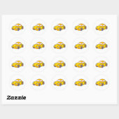 Sticker Rond Voiture de jouets (Feuille)