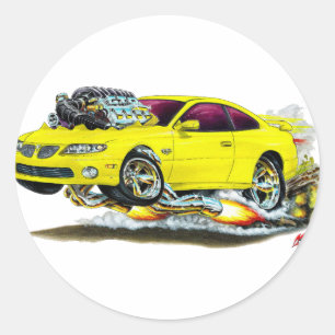 Sticker Rond Voiture Jaune GTO 2004-06