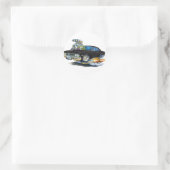 Sticker Rond Voiture noire Chevelle 1966 (Sac)