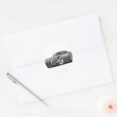 Sticker Rond Voiture Solstice Grey (Enveloppe)