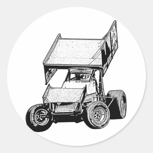 Sticker Rond Voiture Sprint 1 (Devant)