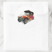 Sticker Rond Voiture Vintage (Sac)